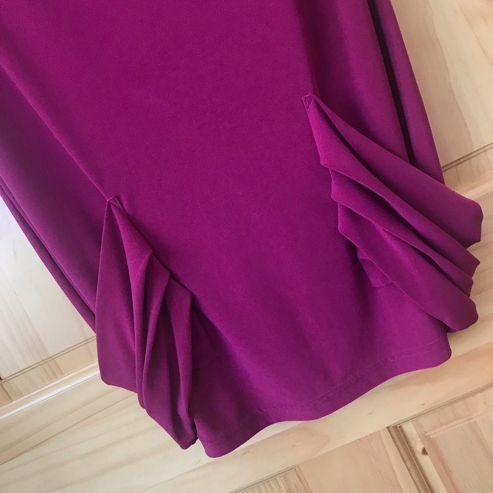 ABI Ferrin draped cowl neck jersey knit dress size small - Picture 4 of 9
